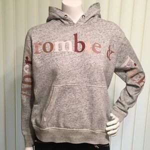 Abercrombie & Fitch Heather Gray Logo Hoodie
